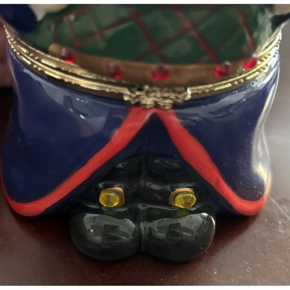 Mr. Christmas Nutcracker Porcelain Animated Waltz Dance Drum Music Box 2012 6.5